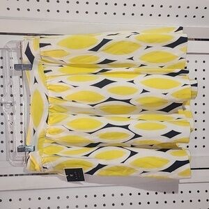 Kaari Blue Size 6 Linen Blend Yellow Blue New